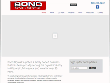 Tablet Screenshot of bonddrywallsupply.com